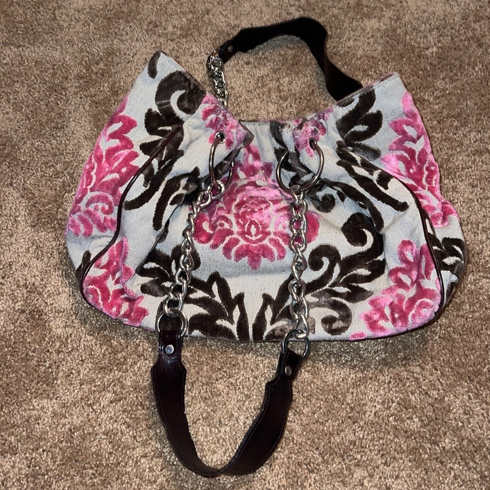 Glenda Gies Fleur-De-Lis purse